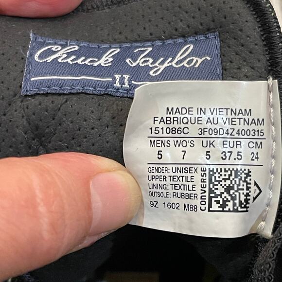 Converse Chuck Taylor Allstar II Size M 5 W 7 - Picture 8 of 9